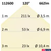 Kép 4/4 - LED mélysugárzó 12W LUNA, dimmelhető, 2700K melegfehér, 662 lm (indirekt fény)