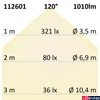 Kép 4/4 - LED mélysugárzó 18W LUNA, dimmelhető, 2700K melegfehér, 1010 lm (indirekt fény)