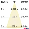 Kép 3/3 - Süllyesztett 15W LED lámpa, CRI99, fehér, Dimtone 2200-2800K, 905 lm, melegfehér, 45°