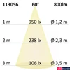 Kép 4/4 - Vízálló IP65 süllyesztett LED spotlámpa 10W, 800 lm, 3000K melegfehér, fényerőszabályozható