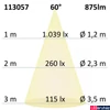 Kép 4/4 - Vízálló IP65 süllyesztett LED spotlámpa 10W, 875 lm, 4000K természetes fehér, fényerőszabályozható