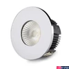 Kép 2/2 - Fényes króm kör előlap vízálló IP65 LED spotlámpához