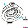 Kép 3/4 - Süllyesztett LED lámpatest, variálható mélység, Sunset Dimming 2000-2300-2700K változtatható fehér, 9W, 530lm, 45°, CRI88, IP40, fehér