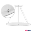 Kép 2/2 - Függesztett LED lámpatest irodai használatra, kör, 4000 lm, 40W, 3000K meleg fehér, fehér