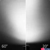 Kép 3/3 - 3 fázisú sínre szerelhető LED reflektor - fókuszálható, 35W, 3350lm,  20°-60° fehér, 3500K meleg fehér, CRI>92