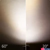 Kép 3/3 - 3 fázisú sínre szerelhető LED reflektor - fókuszálható, 35W, 3100lm, 20°-60°, fekete, 2700K meleg fehér, CRI>92