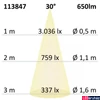 Kép 2/2 - Süllyesztett Slim LED lámpatest, fehér/fekete, 11W, 650lm, 3000K  melegfehér, 14,7cm, IP20, CRI90, 30°, fényerőszabályozható