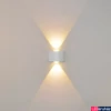 Kép 2/2 - Kültéri falra szerelhető LED lámpa, lefelé és felfelé világít, 4,4W, 280lm, 3200K melegfehér, CRI82, IP54, 9,2x8cm, fehér