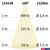 Kép 4/4 - WhiteSwitch DLSystem IP44 LED mélysugárzó, változtatható színhőmérséklet (3000K/4000K), 1120 lm, 12W, Push/DALI fényerőszabályozható
