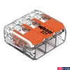 Kép 1/3 - WAGO vezetékösszekötő 3 vezetékhez, max. 4 mm², WAGO-221-413