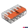 Kép 1/3 - WAGO vezetékösszekötő 5 vezetékhez, max. 4 mm², WAGO-221-415