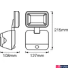 Kép 2/6 - LEDVANCE Battery LED Spotlight Single L Elemes LED reflektor, fekete, 4000K természetes fehér, 260 lm, 4W, 4058075227347
