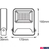 Kép 2/6 - LEDVANCE ENDURA® FLOOD Warm White L LED reflektor, szürke, 3000K melegfehér, 2700 lm, 30W, 4058075237964