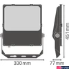 Kép 2/6 - LEDVANCE FLOODLIGHT PERFORMANCE ASYM 45x140 LED reflektor, fekete, 4000K természetes fehér, 19800 lm, 150W, 4058075353701