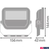 Kép 6/6 - LEDVANCE FLOODLIGHT 20 W LED reflektor, fehér, 3000K melegfehér, 2200 lm, 20W, 4058075420991