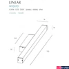 Kép 2/3 - Maxlight LINEAR fali lámpa, fehér, 4000K természetes fehér, beépített LED, 2600 lm, 1x36W, MAXLIGHT-W0265
