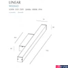 Kép 2/3 - Maxlight LINEAR fali lámpa, fekete, 4000K természetes fehér, beépített LED, 2600 lm, 1x36W, MAXLIGHT-W0266