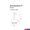 Kép 3/3 - Maxlight AMSTERDAM 1 ágú függeszték, króm, 5 db E14 foglalattal, 5x40W, MAXLIGHT-P0103