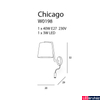 Kép 3/3 - Maxlight CHICAGO fali lámpa, króm, E27 foglalattal, 1x40W, MAXLIGHT-W0198