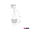 Kép 3/3 - Maxlight MONACO 1 ágú függeszték, króm, 9 db G9, foglalattal, 9x40W, MAXLIGHT-P0259