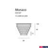 Kép 3/3 - Maxlight MONACO mennyezeti lámpa, króm, 15 db G9, foglalattal, 15x40W, MAXLIGHT-C0137