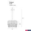 Kép 3/3 - Maxlight VOGUE több ágú függeszték, MAXLIGHT-P0284