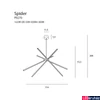 Kép 4/4 - Maxlight SPIDER mennyezeti lámpa, fehér, 3000K melegfehér, beépített LED, 4290 lm, 1x33W, MAXLIGHT-P0270