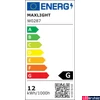 Kép 5/5 - Maxlight PRINCE fali lámpa, arany, beépített LED, 720 lm, 1x12W, MAXLIGHT-W0287