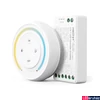 Kép 1/3 - Mi-Light FUT035SA+ SLIM 2 az 1-ben Dimmer/CCT LED vezérlő, 12A, 12-24V DC, fehér touch mágneses fali távirányítóval