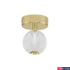Kép 1/6 - Nova Luce BRILLANTE mennyezeti lámpa, arany, 3200K melegfehér, beépített LED, 1x4W, 246 lm, 9522010