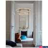 Kép 1/7 - Nova Luce CILION több ágú függeszték, kristály hatású, arany, 3000K melegfehér, beépített LED, 1x56W, 3555 lm, 9011139