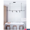 Kép 1/3 - Nova Luce GRAMMI 02 függesztett sín szerkezet, decorative mágneses sínrendszerhez, fekete, max. 100W, 9180564