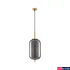 Kép 1/3 - Nova Luce LATO függeszték, sárgaréz, füstszínű, E27 foglalattal, max. 1x12W, 9624080