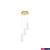 Kép 1/3 - Nova Luce PERLA függeszték, arany, 3000K melegfehér, beépített LED, 1x23W, 2281 lm, 9695242
