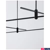 Kép 1/4 - Nova Luce PUZZLE függesztett sín szerkezet, decorative mágneses sínrendszerhez, fekete, max. 60W, 9180565