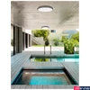 Kép 1/2 - Nova Luce TOMMY kültéri mennyezeti lámpa, szürke, 3000K melegfehér, beépített LED, 1x30W, 2400 lm, 9521001