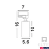 Kép 2/2 - Nova Luce Paris 3 fázisú sínre szerelhető lámpa, fehér, GU10-MR16 foglalattal, max. 1x10W, 9011851