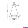 Kép 2/4 - Nova Luce ALBI 1 ágú függeszték, fekete, 3000K melegfehér, beépített LED, 80W, 4000 lm, 8105604D