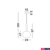 Kép 2/2 - Nova Luce AMELIA függeszték, arany, G9 foglalattal, max. 1x5W, 9028829