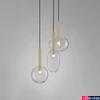 Kép 2/4 - Nova Luce AMELIA függeszték, arany, G9 foglalattal, max. 3x5W, 9028834
