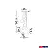 Kép 2/2 - Nova Luce AMELIA függeszték, arany, G9 foglalattal, max. 5x5W, 9028835