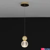 Kép 2/3 - Nova Luce BRILLE függeszték, arany, 3200K melegfehér, beépített LED, 1x4W, 344 lm, 9511020