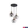 Kép 2/5 - Nova Luce CEDRO több ágú függeszték, szürke, E27 foglalattal, max. 3x28W, 8436404