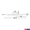 Kép 2/2 - Nova Luce CHART fali lámpa, arany, 3000K melegfehér, beépített LED, 31W, 2077 lm, 9695266