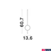Kép 2/2 - Nova Luce CLOCK fali lámpa, fehér, 3000K melegfehér, beépített LED, 1x18W, 1260 lm, 9061426