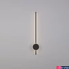 Kép 2/3 - Nova Luce CLOCK fali lámpa, fekete, 3000K melegfehér, beépített LED, 1x22W, 1560 lm, 9061428