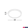 Kép 2/3 - Nova Luce DIXIE mennyezeti lámpa, fehér, 3000K melegfehér, beépített LED, 1x18W, 1800 lm, 9060186