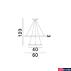 Kép 2/4 - Nova Luce EMPATIA függeszték, fekete, 3000K melegfehér, beépített LED, 1x108W, 2244 lm, 9172867