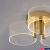 Kép 2/4 - Nova Luce GATLIN mennyezeti lámpa, arany, 3000K melegfehér, beépített LED, 1x20W, 950 lm, 9756711