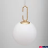 Kép 2/4 - Nova Luce HOOK függeszték, arany, 3000K melegfehér, beépített LED, 1x10W, 1066 lm, 9695224